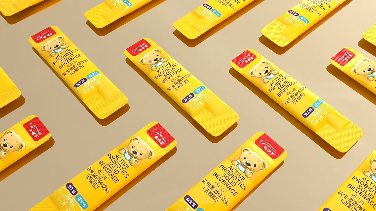 畅儿益-小熊益生菌包装设计(图ZMzcyNDgyNzM2) - 包装 - 站酷设计师COREE_DESIGN原创素材 - 站酷ZCOOL