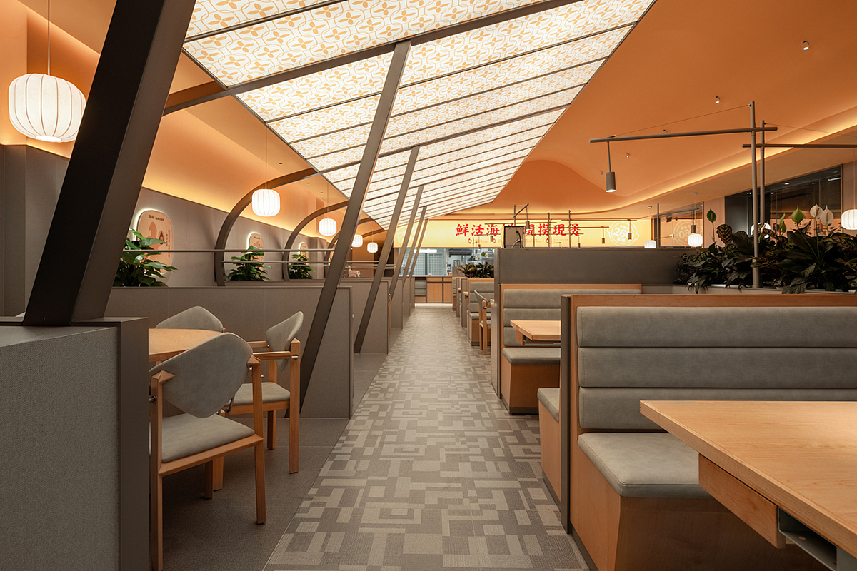 佛山餐饮设计，360㎡潮汕海鲜砂锅粥。全新升级场景
