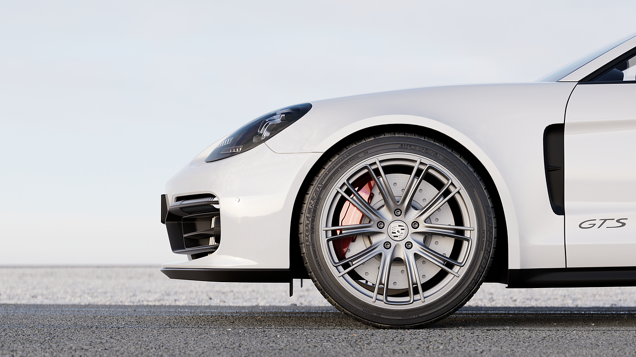 保时捷汽车渲染