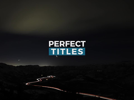 PR模板|简洁精美设计动态公司头衔动画标题展示