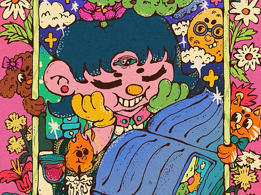 🌊小花浪 X 2024年上半年复古插画作品合集