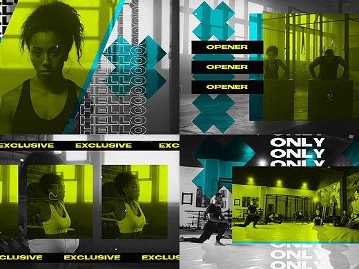 PR模板|高级设计多技术元素运动健身房宣传综艺片头