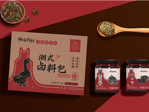 浓浓潮汕味|一套经典潮汕卤料包装设计