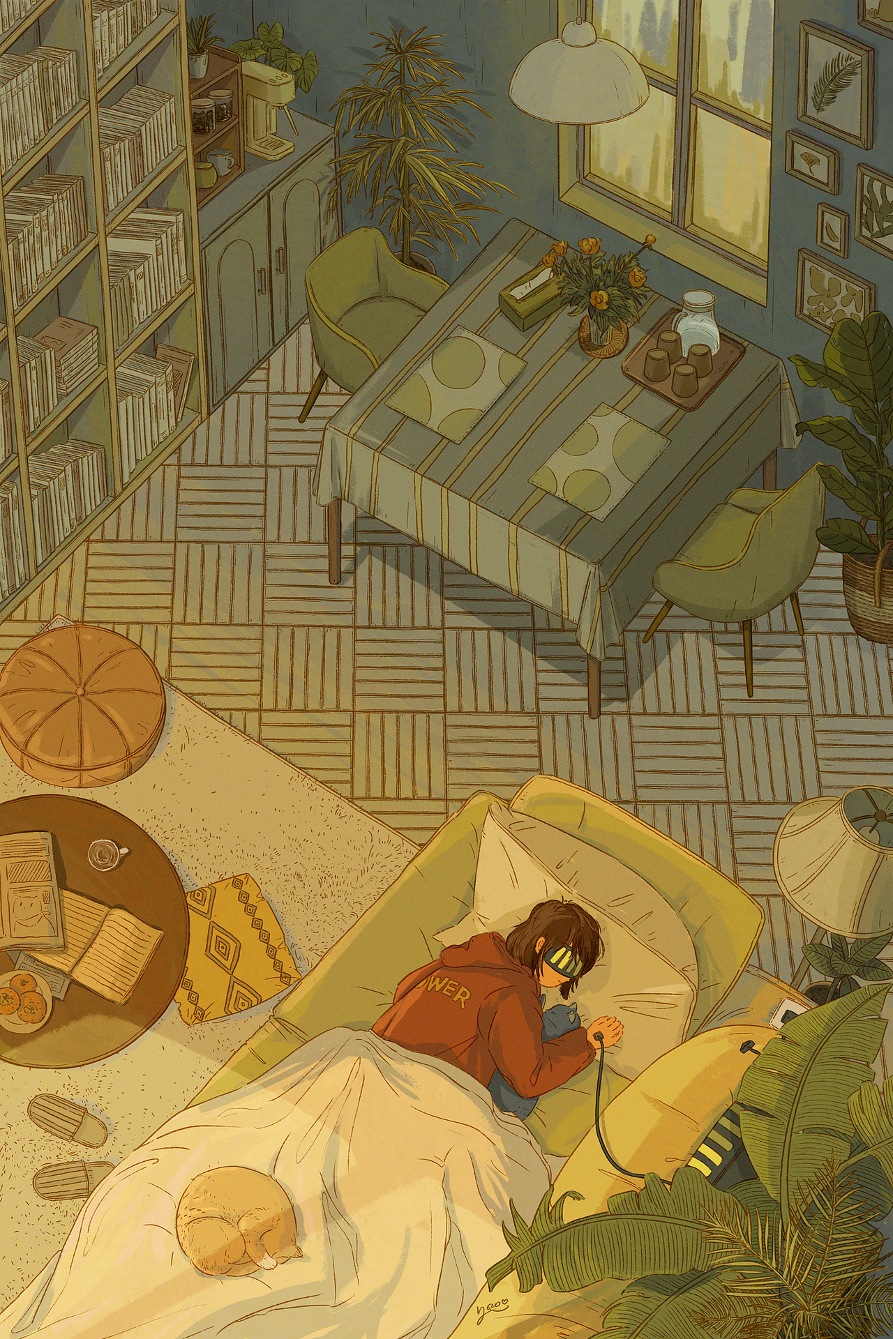 给自己充个电吧15-和猫午睡