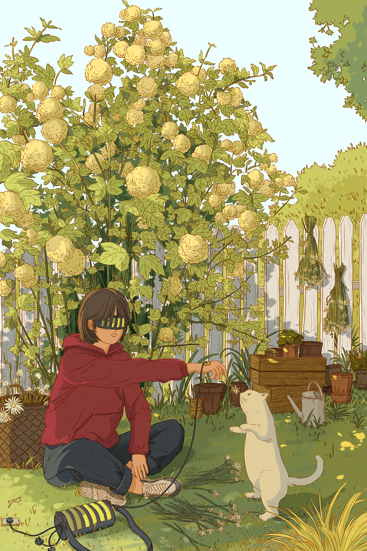 给自己充个电吧08-花与猫