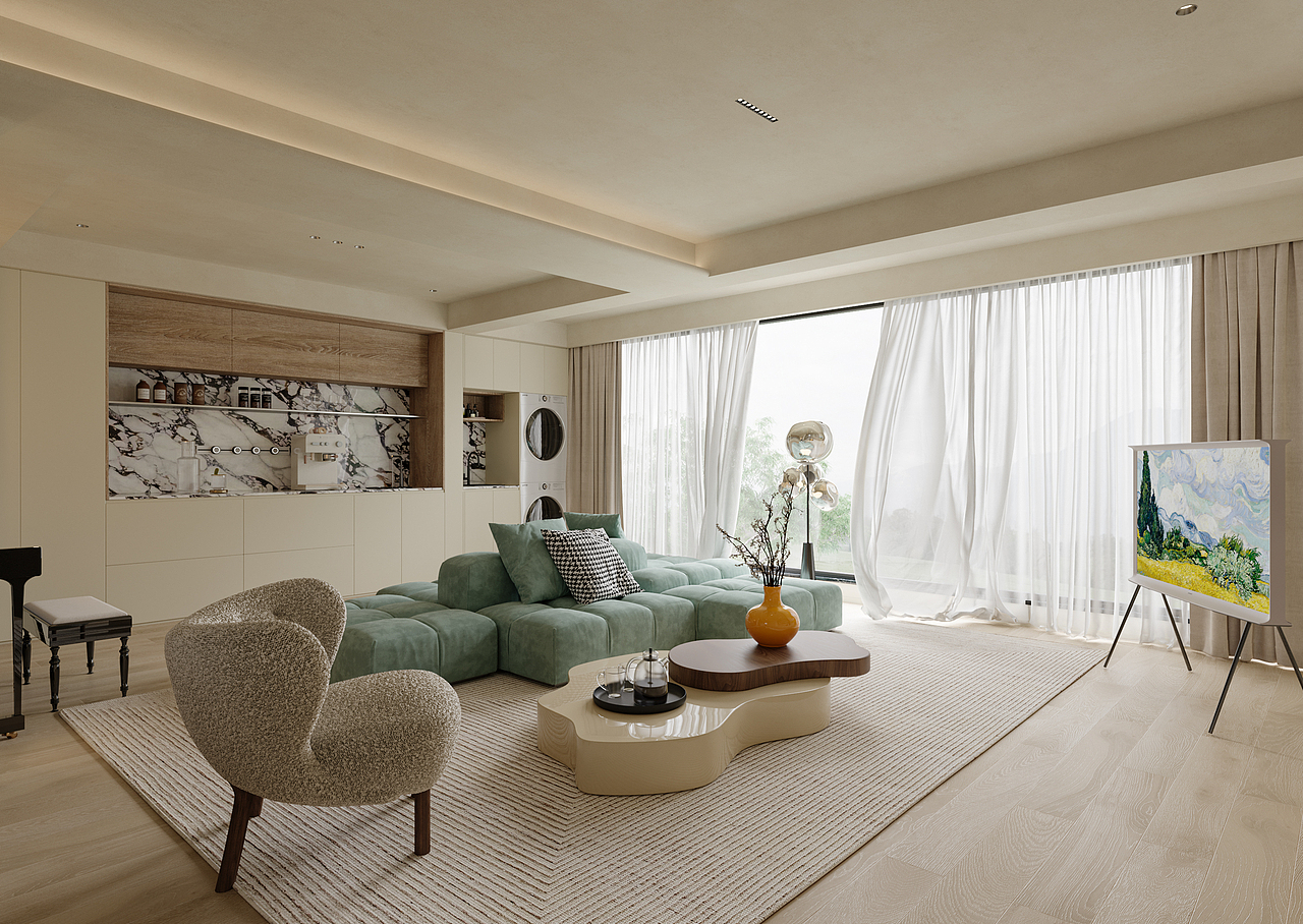 《设计师视角：温馨现代中古家装的艺术密码》