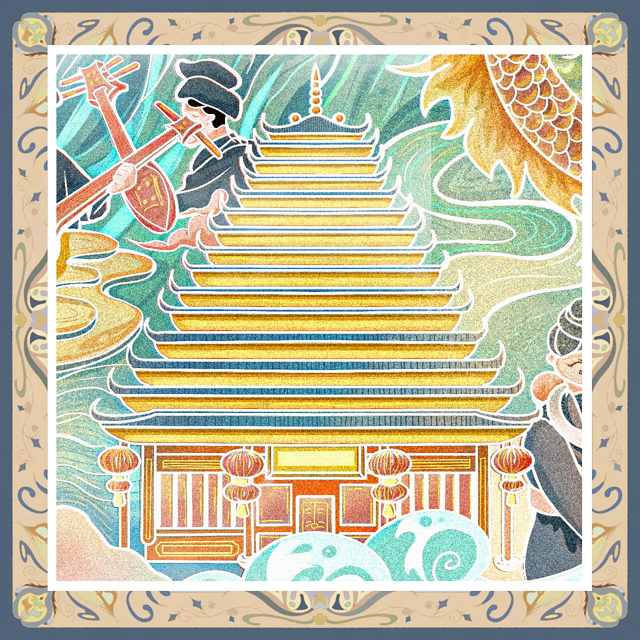 歌圩三月——壮族三月三节日主题文创产品设计（图ZMzcyNTQwMzYw） - 商业插画 - 站酷设计师lllxinql原创素材 - 站酷ZCOOL