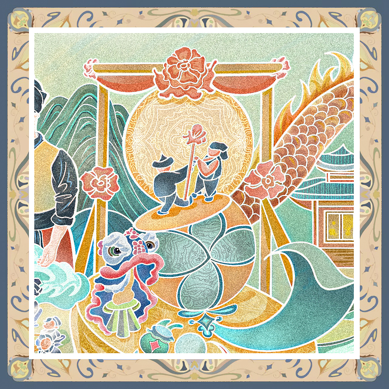 歌圩三月——壮族三月三节日主题文创产品设计（图ZMzcyNTQwMzg0） - 商业插画 - 站酷设计师lllxinql原创素材 - 站酷ZCOOL