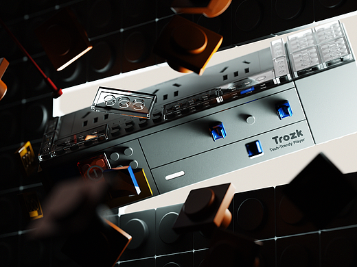 TROZK-Pixel 65 Power Strip · 积木插座
