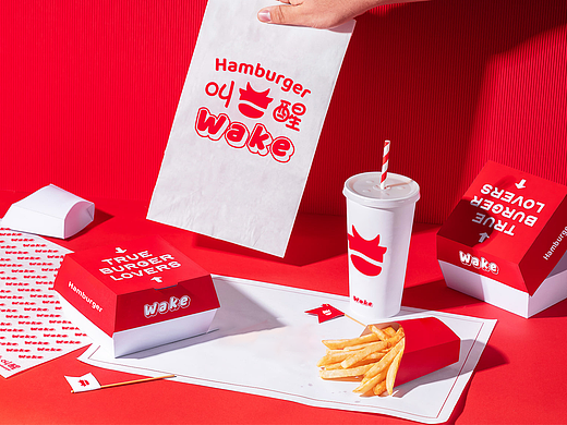 叫醒汉堡 餐饮 LOGO VI设计 品牌设计