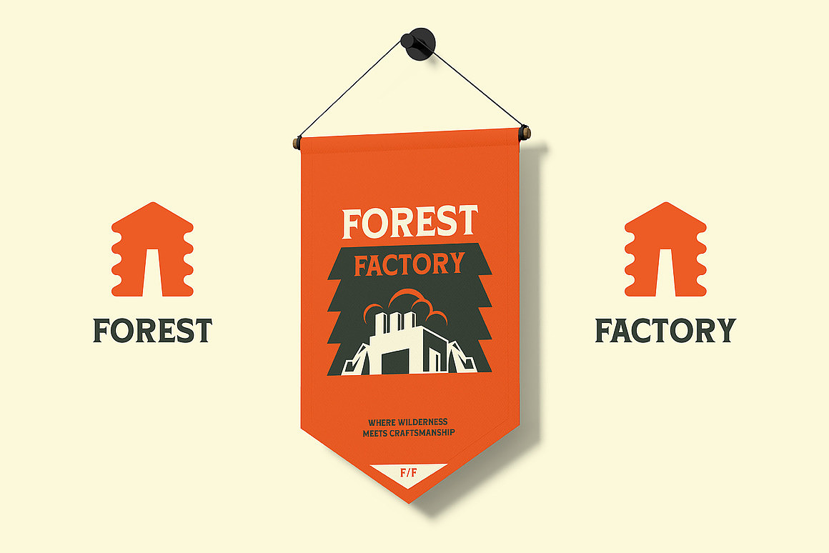 复古怀旧旅行露营潮牌文创海报封面标题衬线英文字体