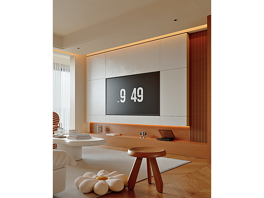 奶油风客餐厅效果图  corona 3dmax