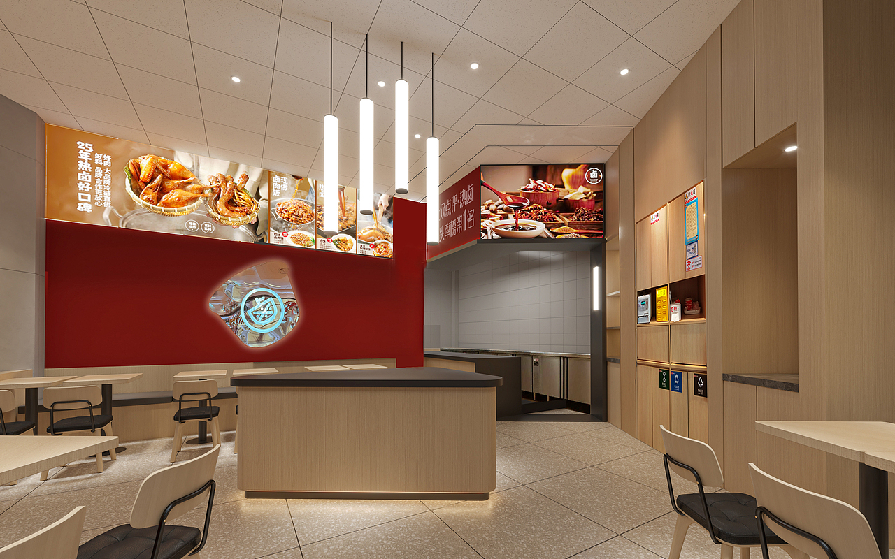 一心一味 | 中式快餐门店全新升级(图ZMzcyNTYzMDgw) - 酒店餐饮设计 - 站酷设计师华空间设计原创素材 - 站酷ZCOOL