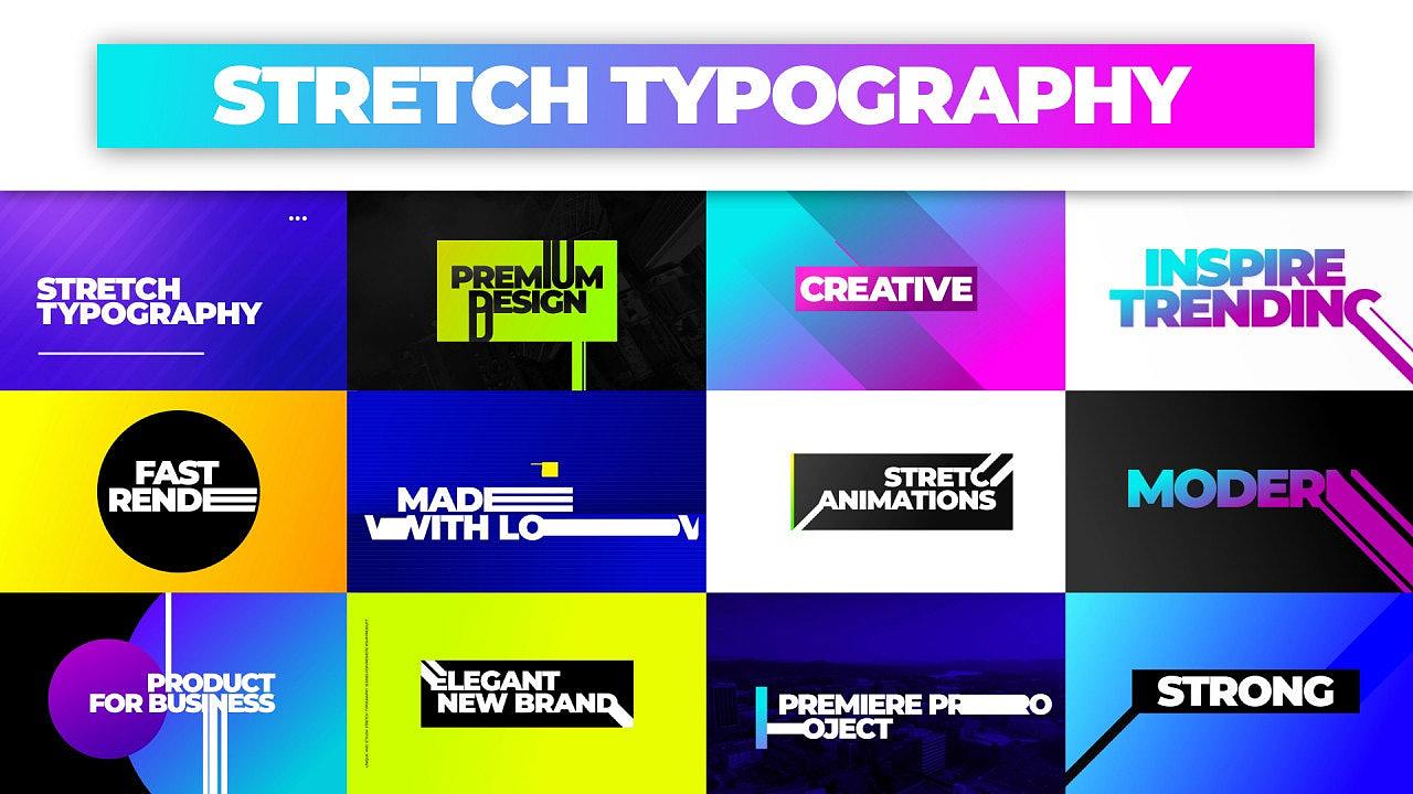 PR模板|优雅渐变背景拉伸排版动态标题介绍时装秀商业