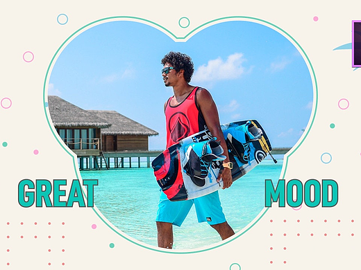 PR模板|清爽风格夏季海边模特照片展示品牌宣传片