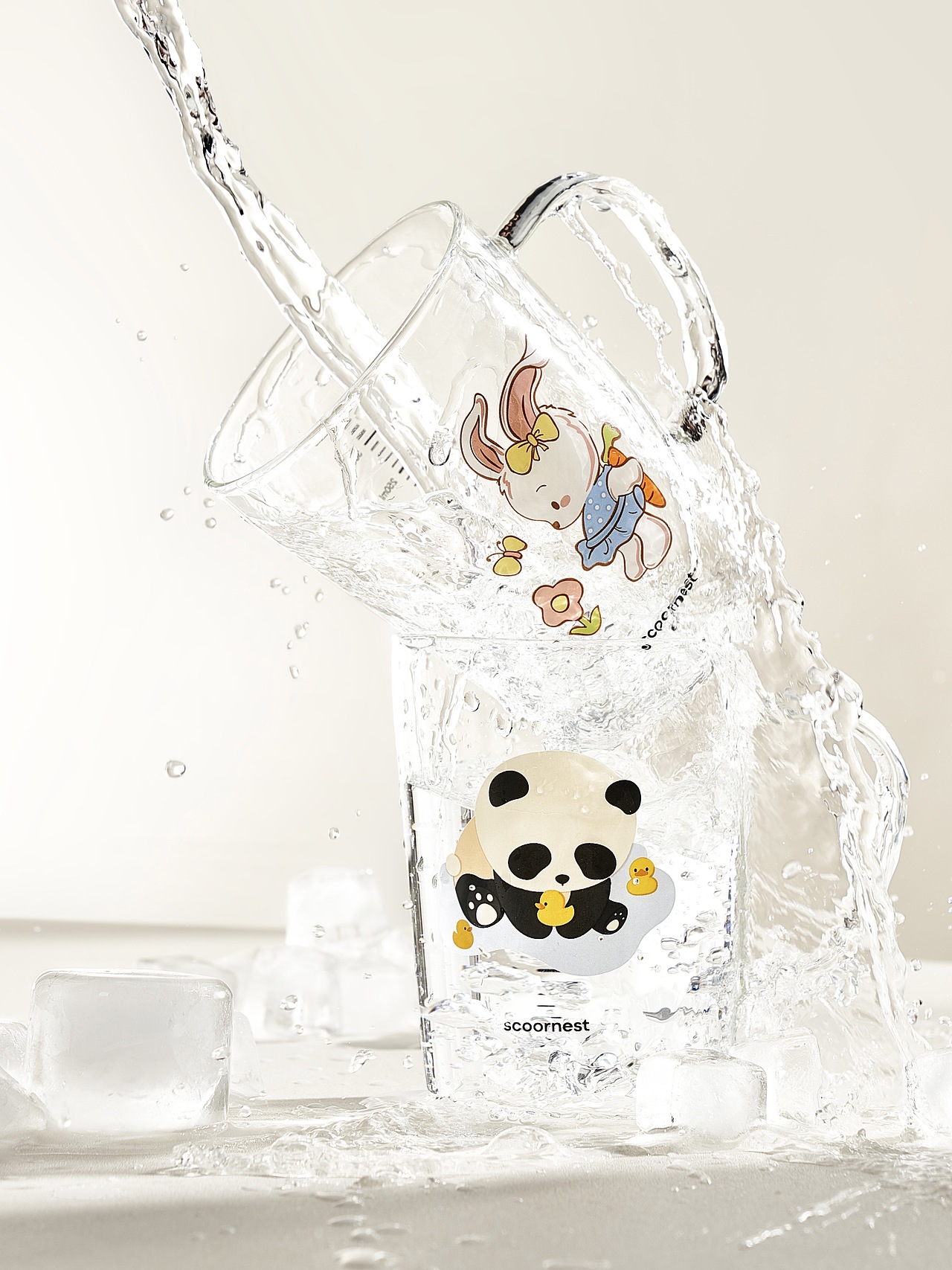 玻璃牛奶杯拍摄