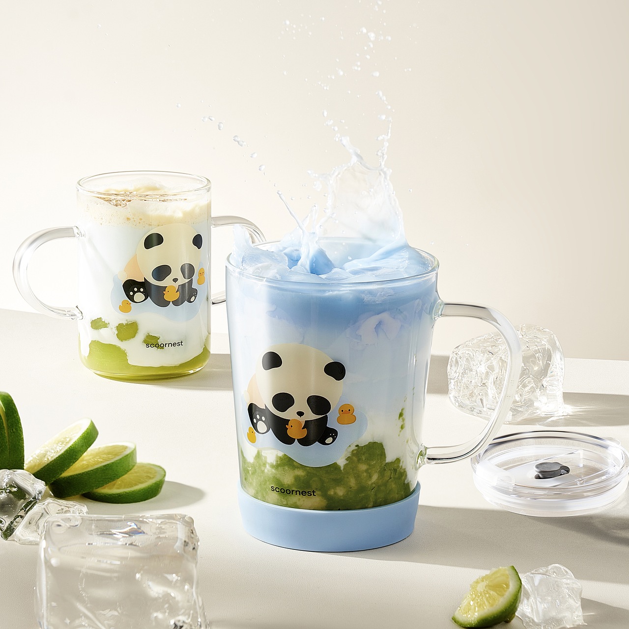 玻璃牛奶杯拍摄