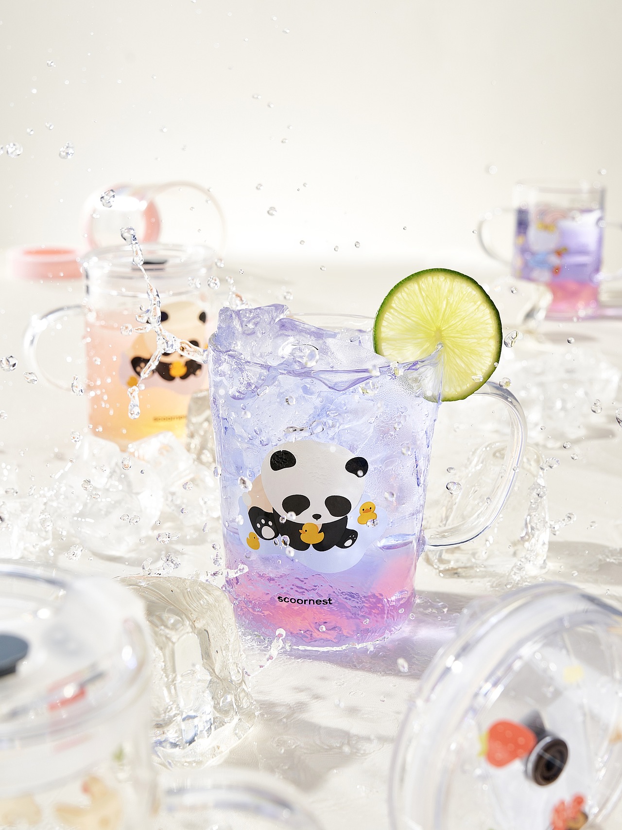 玻璃牛奶杯拍摄