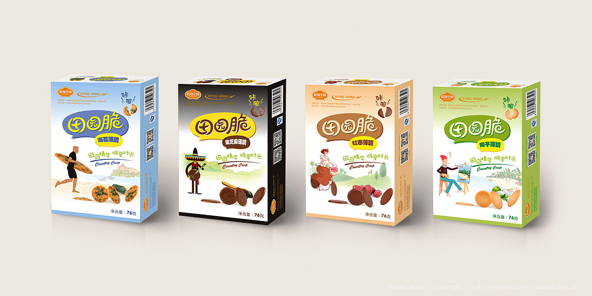 佰翔空厨蝴蝶酥系列包装设计案例分享