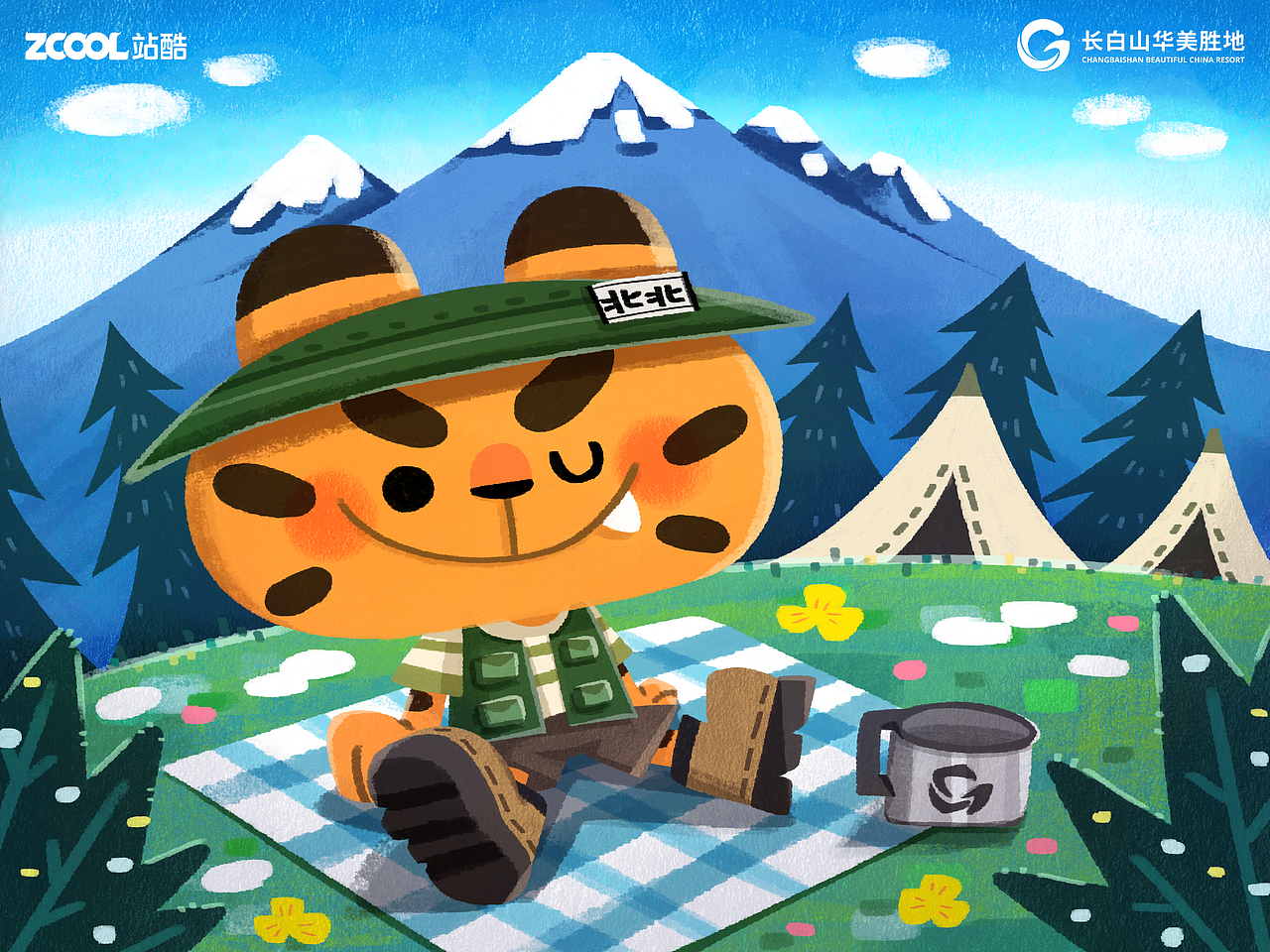 长白山天团来啦——长白山华美胜地动物形象创意海报设计大赛作品(图ZMzcyNTc1Njg0) - 海报 - 站酷设计师九满原创素材 - 站酷ZCOOL