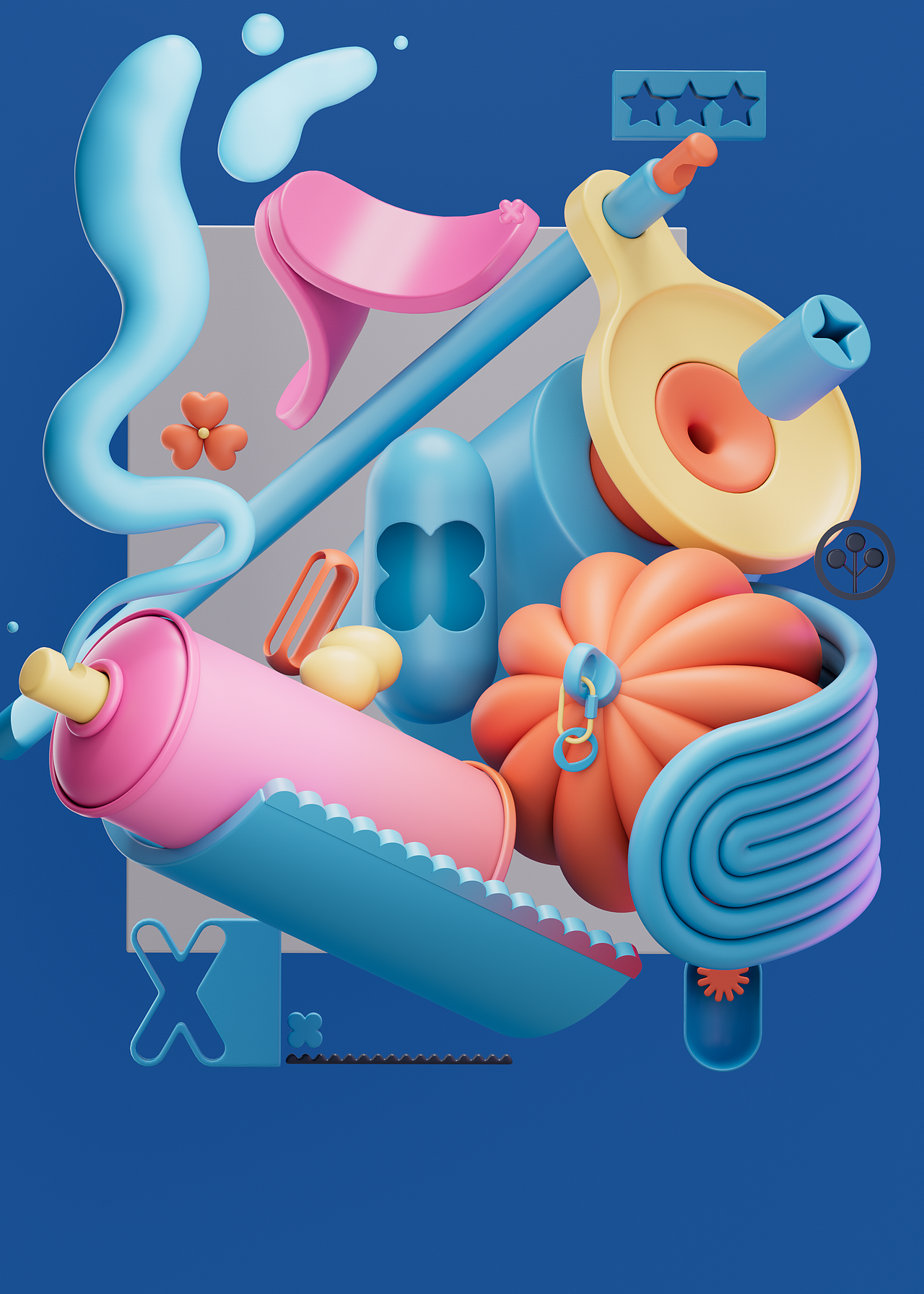 C4D建模与渲染（图ZMzcyNTc0NzY4） - 其他三维 - 站酷设计师唐细钊原创素材 - 站酷ZCOOL