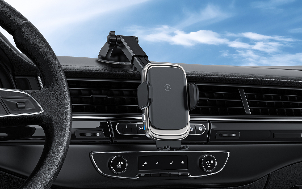 亚马逊车载无线充支架，三维产品动画渲染（图ZMzcyNTg3MTQ4） - 产品 - 站酷设计师太安Taian原创素材 - 站酷ZCOOL