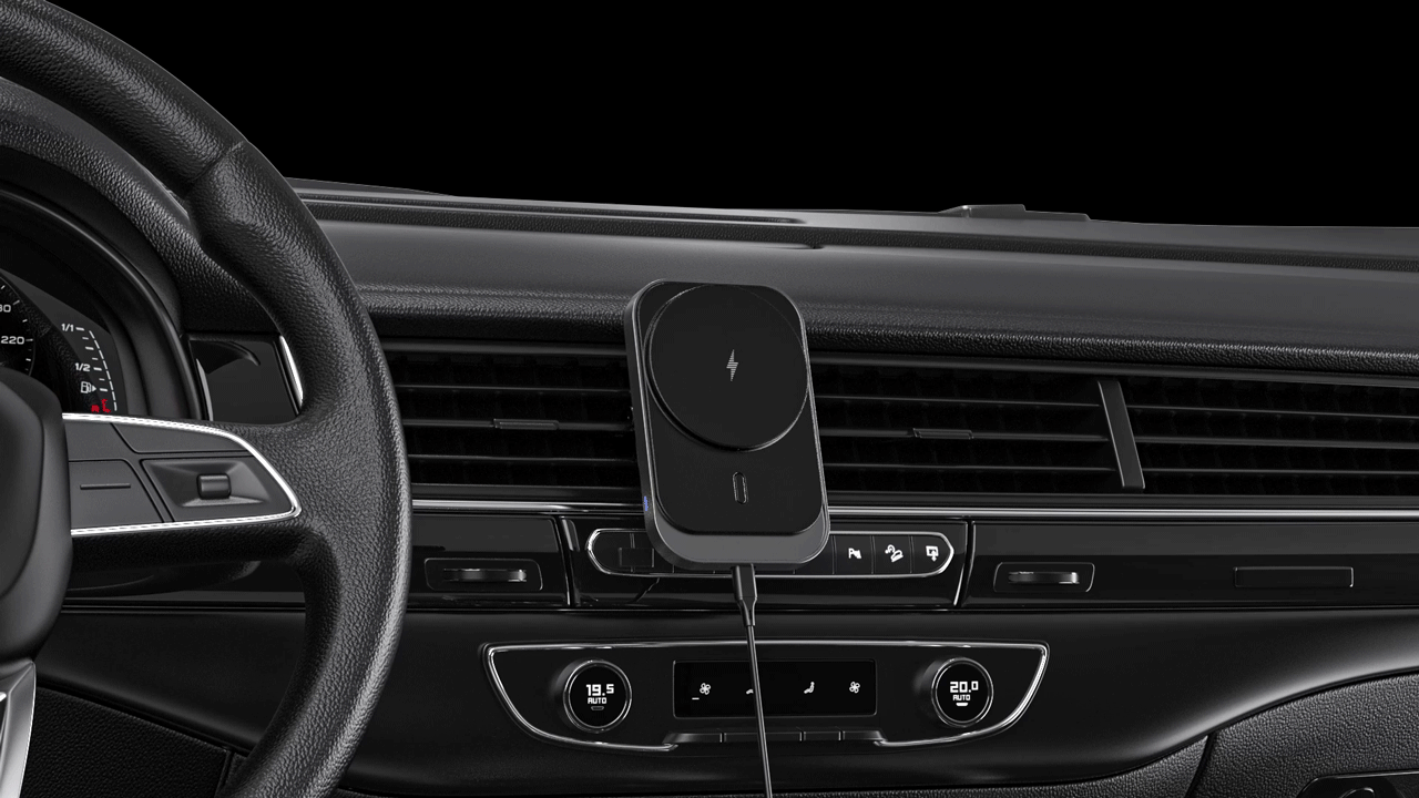 亚马逊车载无线充支架，三维产品动画渲染（图ZMzcyNTg3MTY4） - 产品 - 站酷设计师太安Taian原创素材 - 站酷ZCOOL