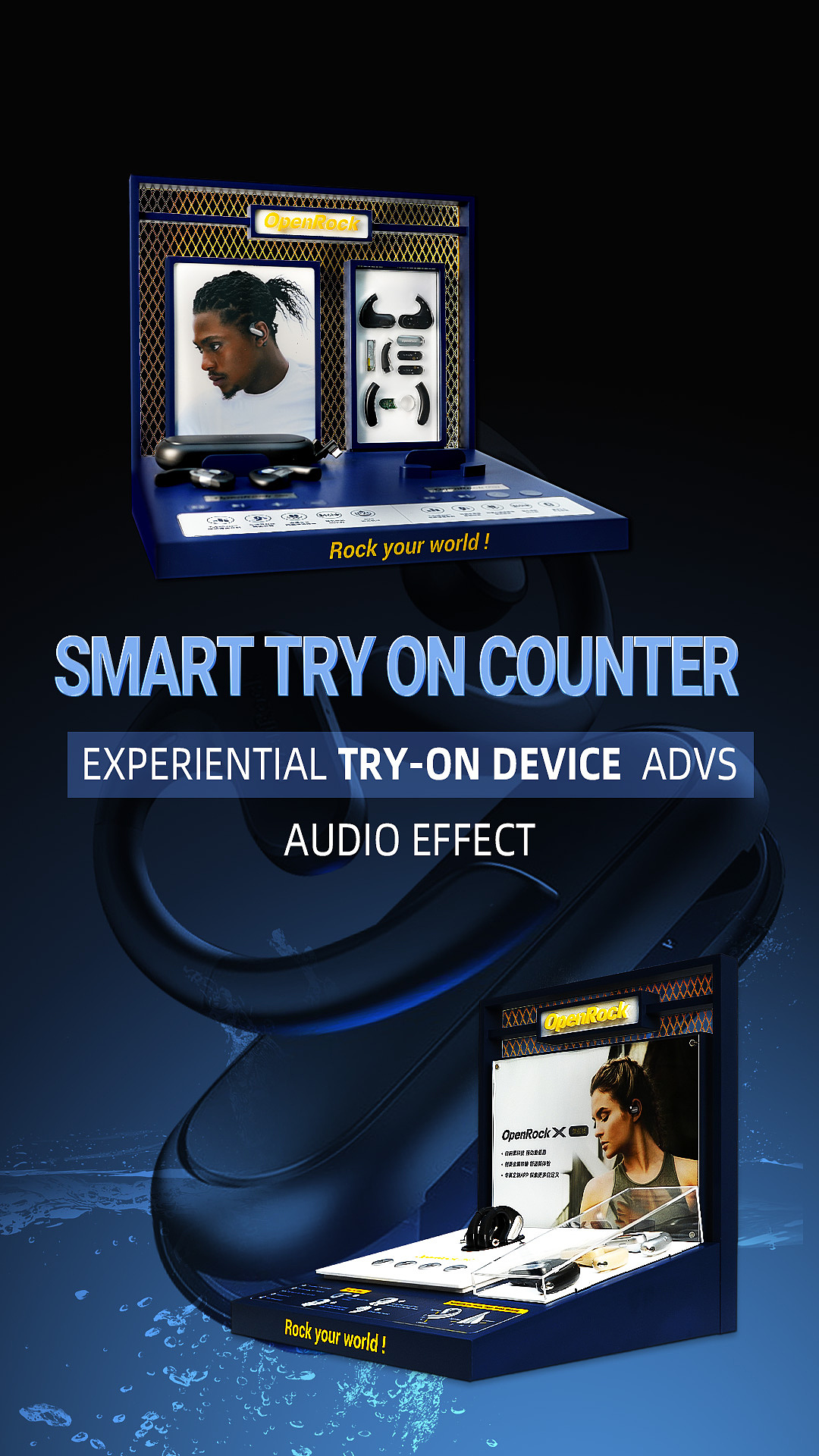 OpenRock开石耳机创意海报