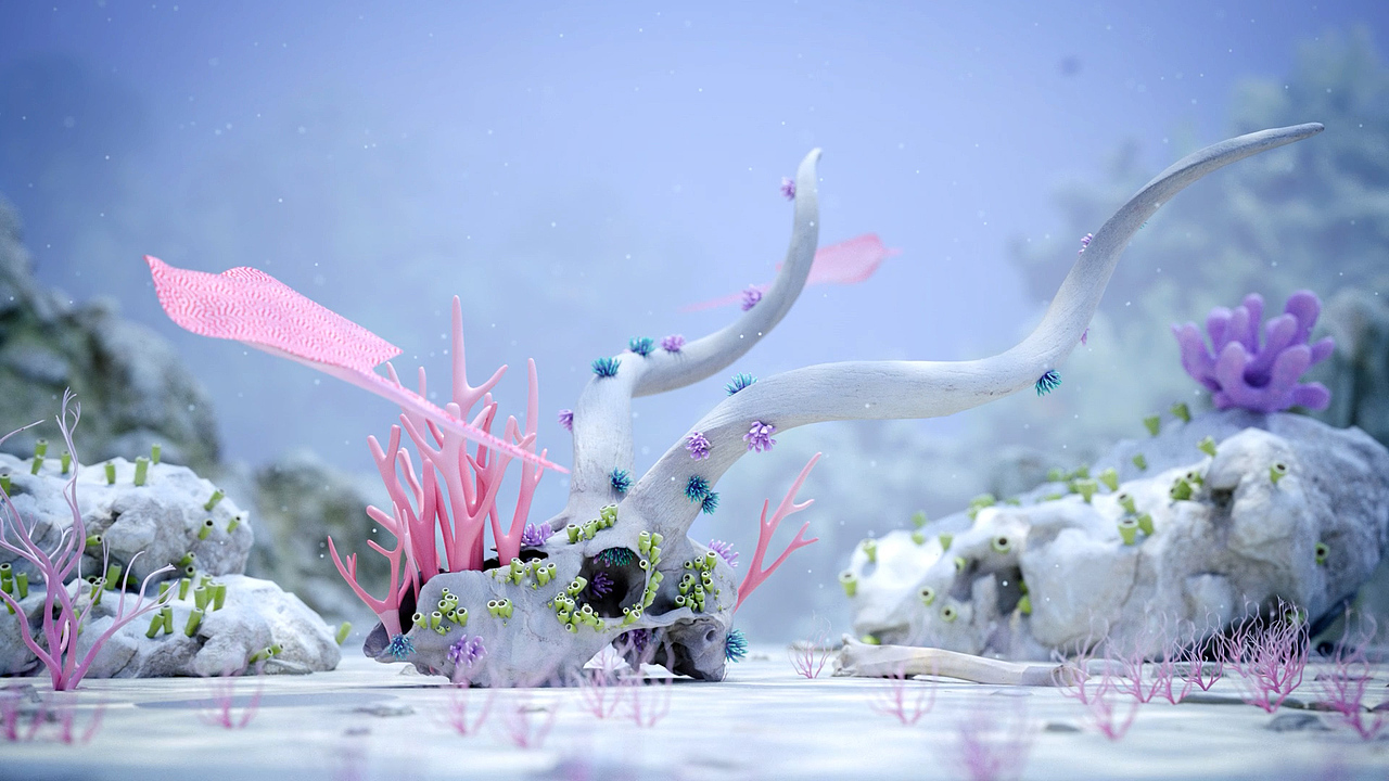 C4D个人探索作品之奇幻海洋（图ZMzcyNjAyODEy） - 动画/影视 - 站酷设计师JUDY春创意原创素材 - 站酷ZCOOL