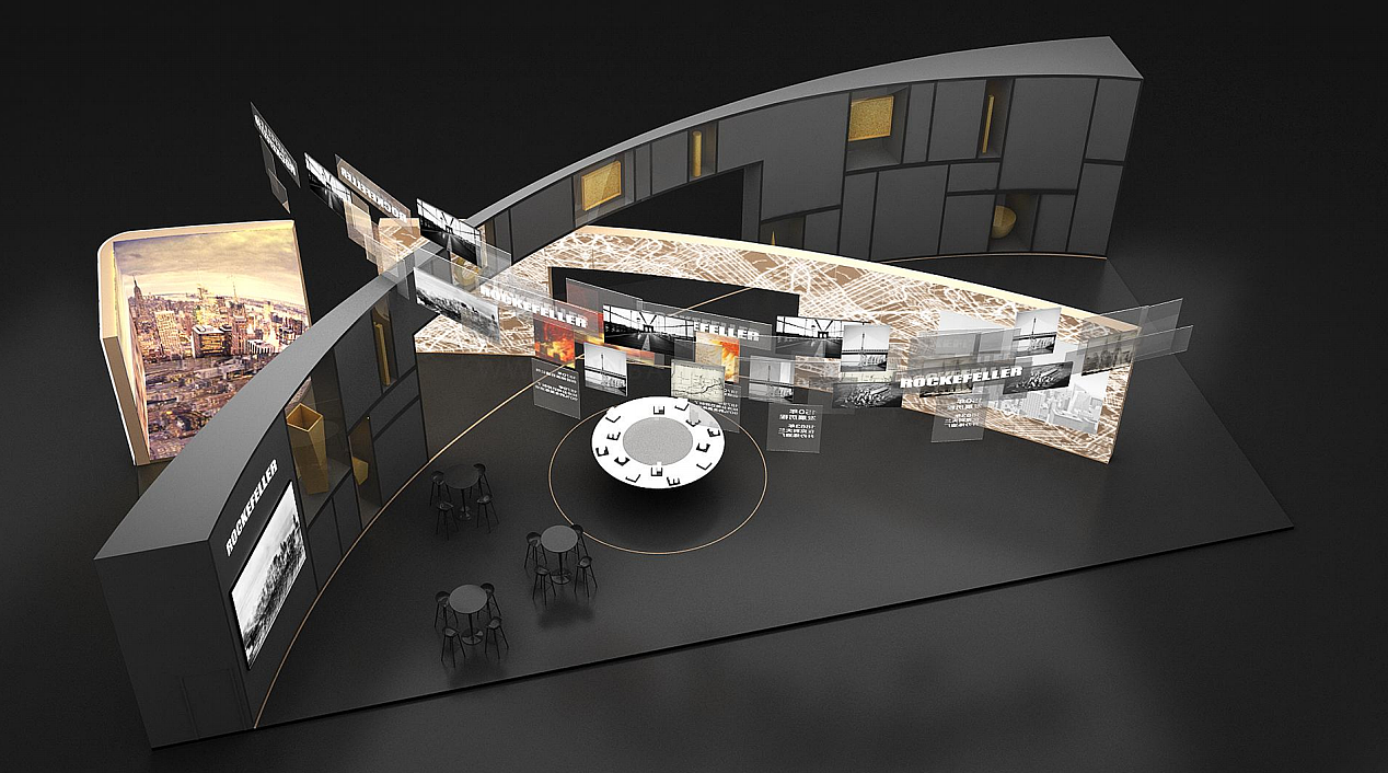 “川流不息”/2020年进博会·洛克菲勒艺术中心（图ZMzcyNjA0MjMy） - 展陈设计 - 站酷设计师Opheliahuang原创素材 - 站酷ZCOOL