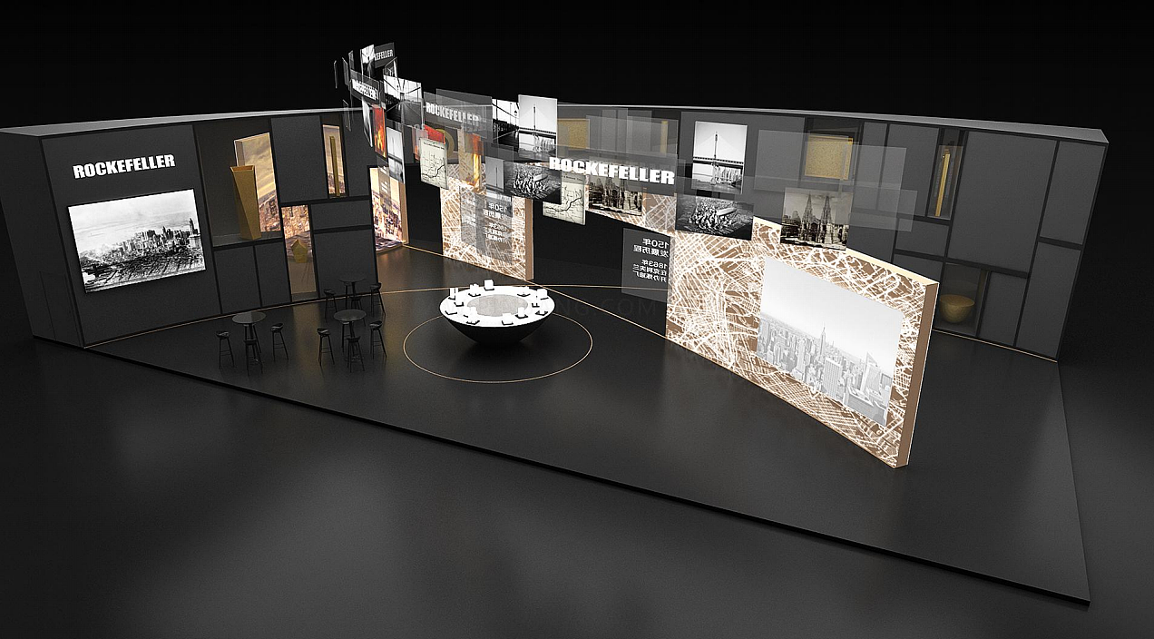 “川流不息”/2020年进博会·洛克菲勒艺术中心（图ZMzcyNjA0MjQw） - 展陈设计 - 站酷设计师Opheliahuang原创素材 - 站酷ZCOOL