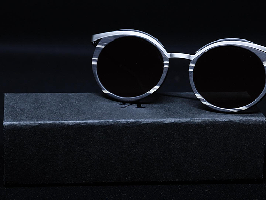 碳纤维眼镜定制厂家_黑色纹理碳纤维眼镜WD0924-新创森