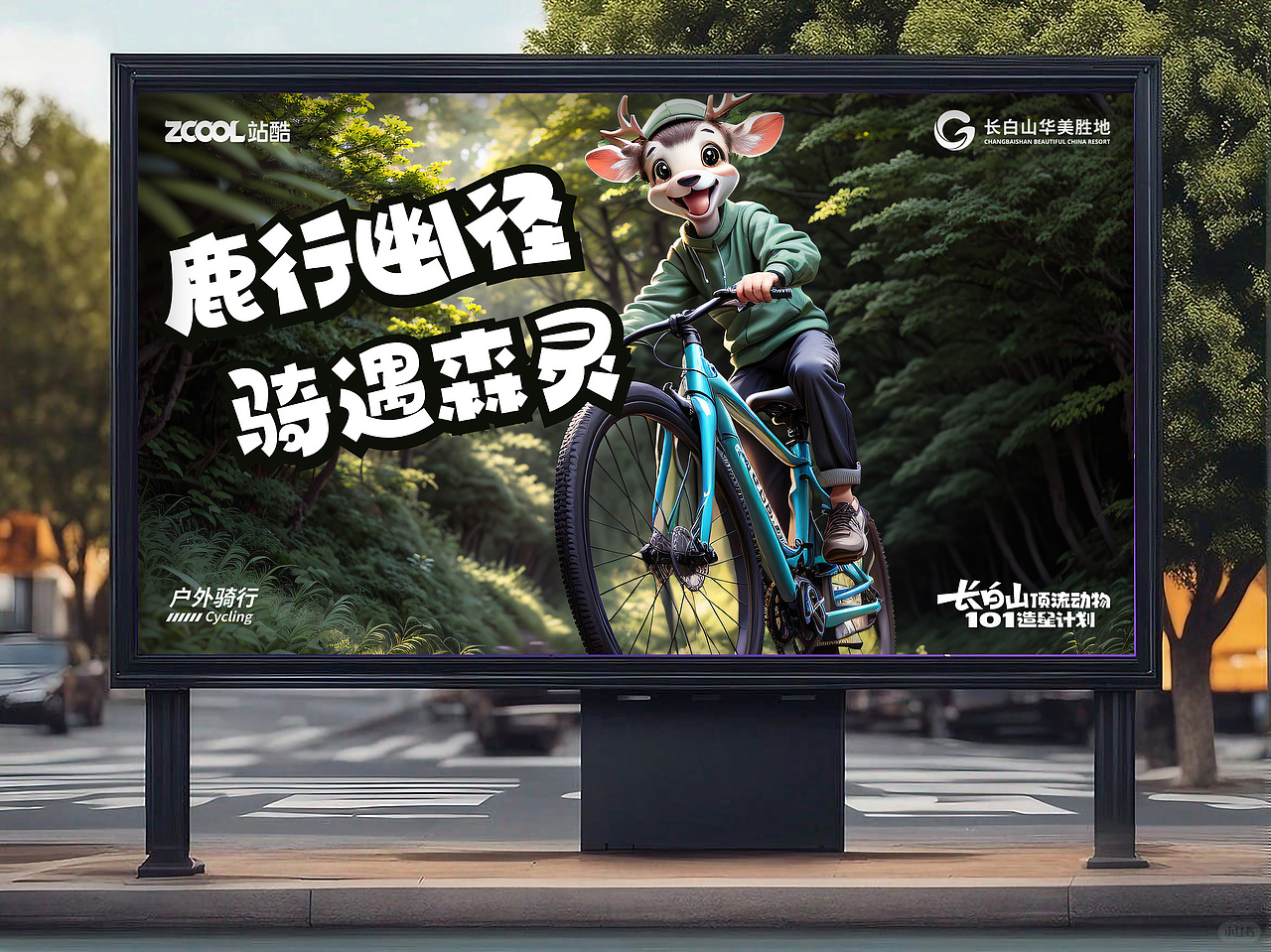 绿色心旅,华美长白——让每一次呼吸成为自然的礼赞.（图ZMzcyNjI1ODky） - 海报 - 站酷设计师无有视觉原创素材 - 站酷ZCOOL