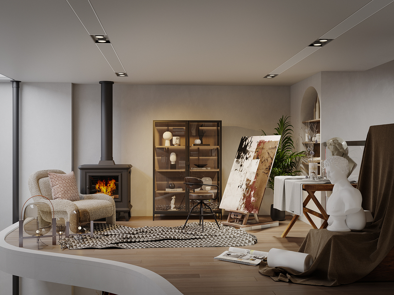 绘感视觉设计 | 挑空地下室（图ZMzcyNjMwODM2） - 家装设计 - 站酷设计师瑾尘呐原创素材 - 站酷ZCOOL