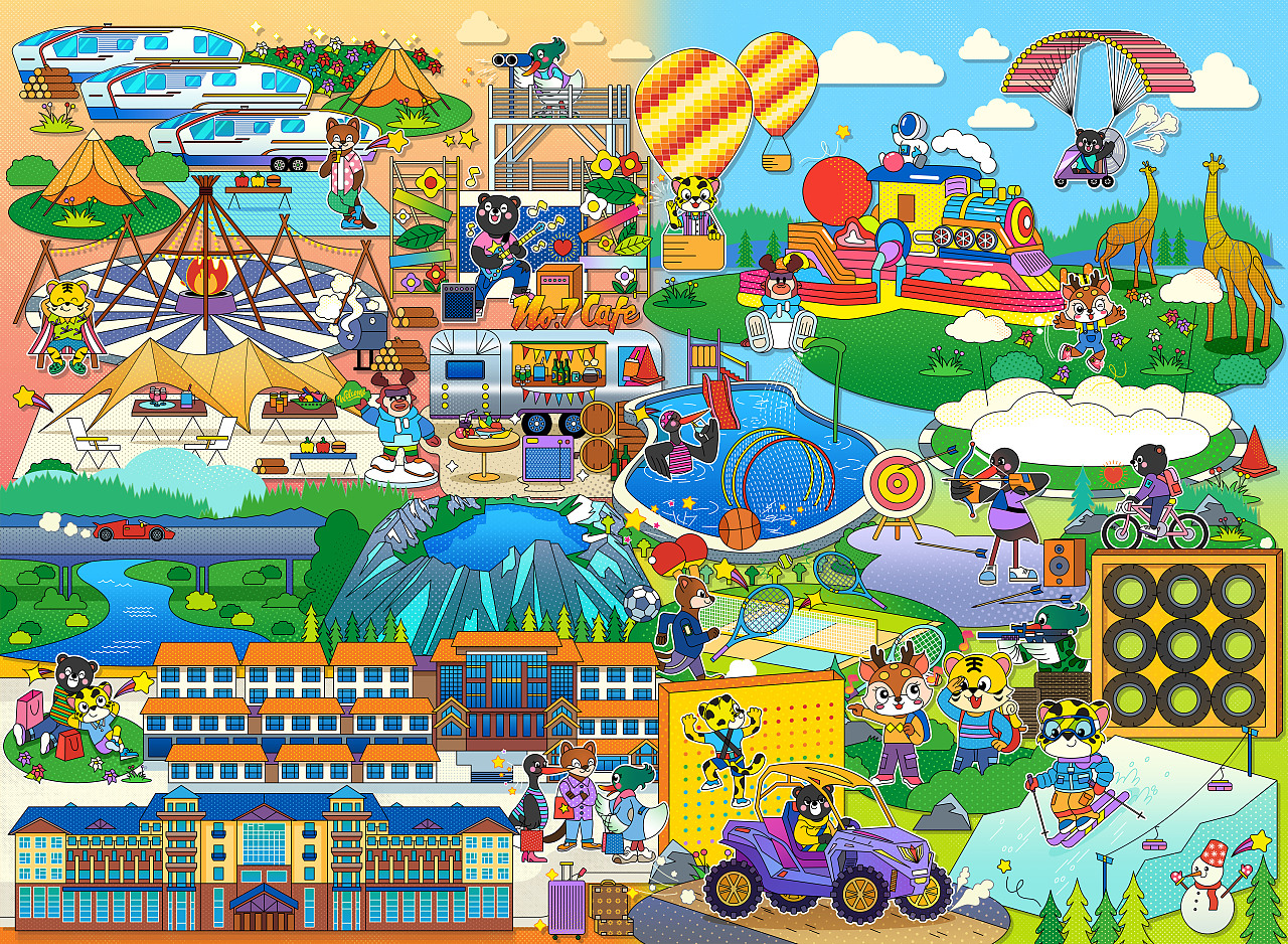 ???頂流動(dòng)物101造星計(jì)劃--美麗長白，四季華美（圖ZMzcyNjYwODI4） - 海報(bào) - 站酷設(shè)計(jì)師維樂探長原創(chuàng)素材 - 站酷ZCOOL