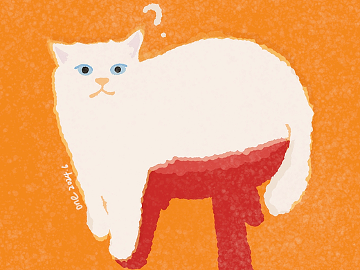 一组治愈多巴胺小猫咪插画