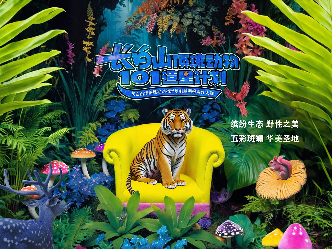 森林之王（图ZMzcyNjY2Mzky） - 海报 - 站酷设计师Z149433879原创素材 - 站酷ZCOOL