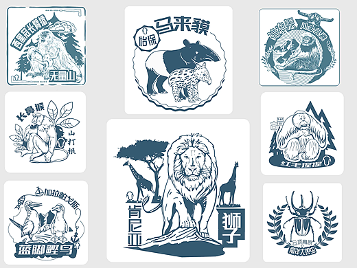 动物昆虫文创印章
