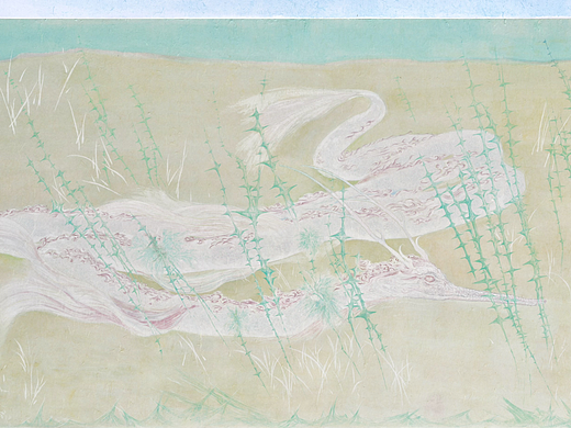 花鸟画作品《舟壑 螭龙》