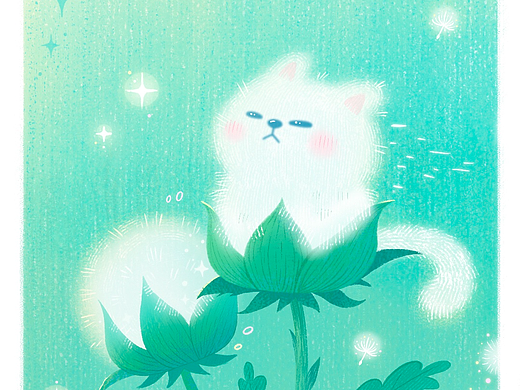 近期灵感记录｜猫咪蒲公英~