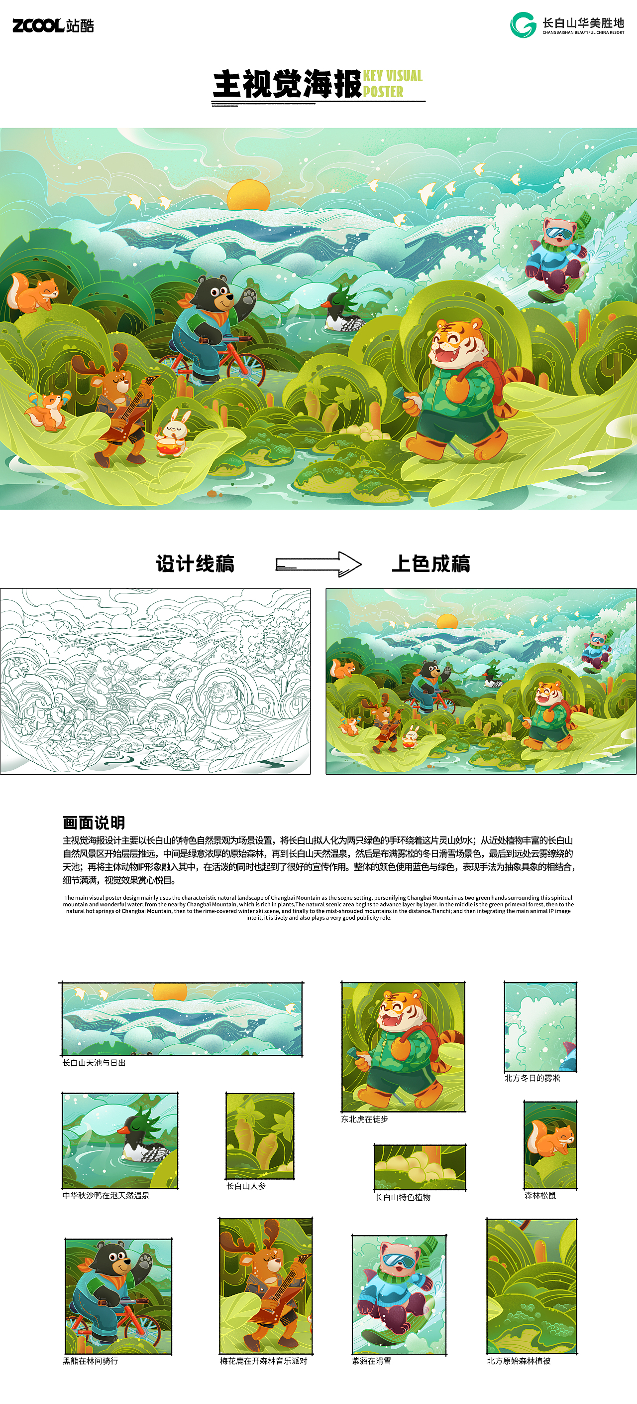 长白山顶流动物-品牌形象&海报设计（图ZMzcyNjc0OTEy） - 海报 - 站酷设计师风炎设计原创素材 - 站酷ZCOOL
