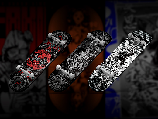 QINSAN·SK8 插画