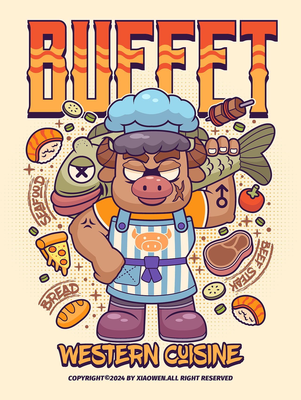 2024上半年插画总结（图ZMzcyNjgxODE2） - 新锐潮流插画 - 站酷设计师无敌的小文原创素材 - 站酷ZCOOL