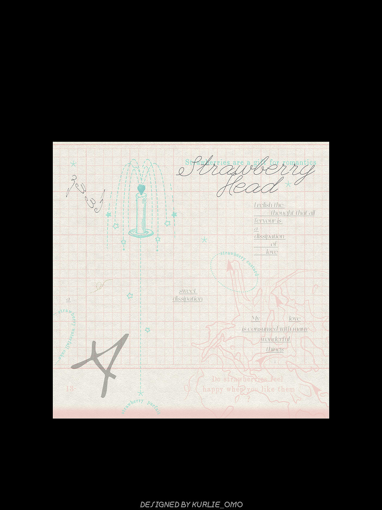 长了一颗草莓脑袋（图ZMzcyNjg0OTc2） - 其他平面 - 站酷设计师kurlie_omo原创素材 - 站酷ZCOOL