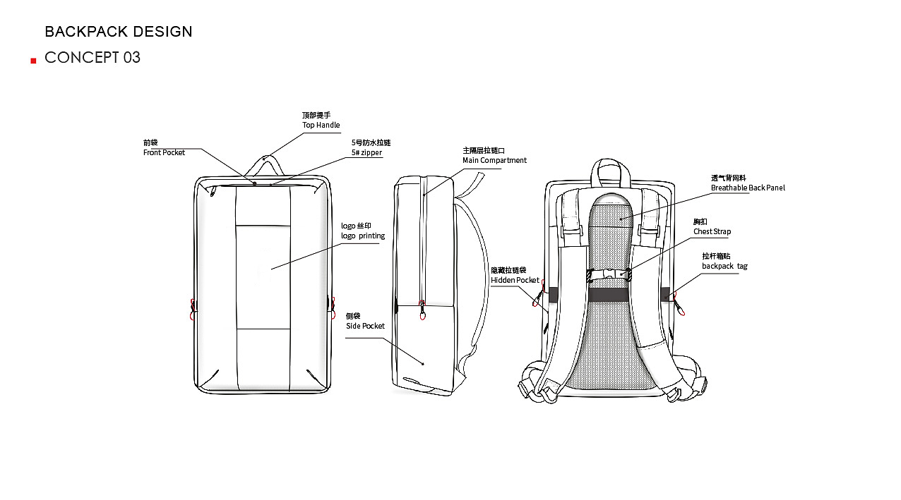 Laptop backpack design（图ZMzcyNjkyMDI0） - 其他工业/产品 - 站酷设计师StarleyLeung原创素材 - 站酷ZCOOL