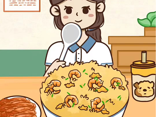 美食動畫蛋炒飯（個人主頁-ZNjkwMTI0NTI=） - 動畫片 - 站酷設(shè)計師JIUCAIHEZI美食動原創(chuàng)素材 - 站酷ZCOOL