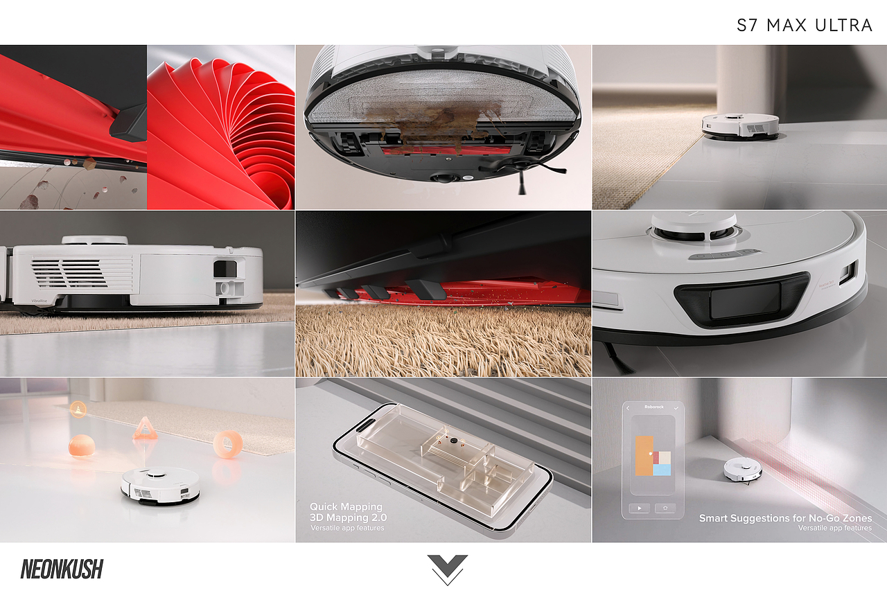石头科技扫地机器人S7 MAX ULTRA 三维动画（图ZMzcyNjk3NzI0） - 动画/影视 - 站酷设计师Neon永泽原创素材 - 站酷ZCOOL