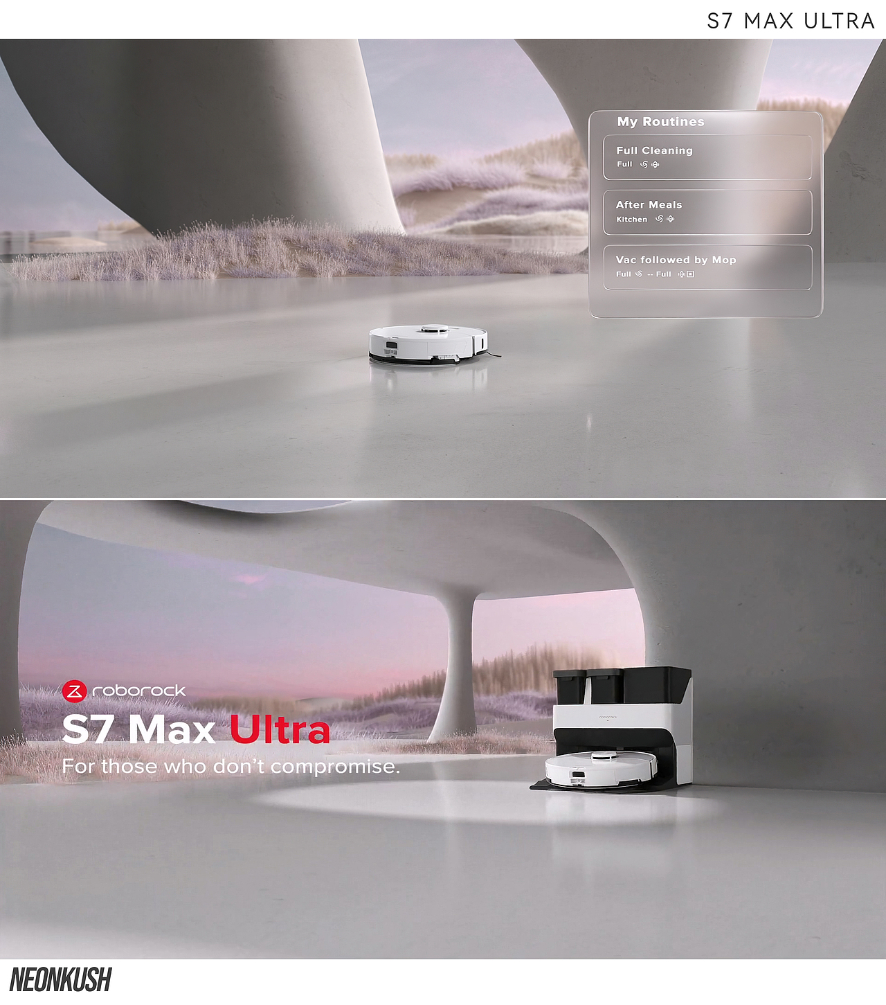 石头科技扫地机器人S7 MAX ULTRA 三维动画（图ZMzcyNjk3NzI4） - 动画/影视 - 站酷设计师Neon永泽原创素材 - 站酷ZCOOL