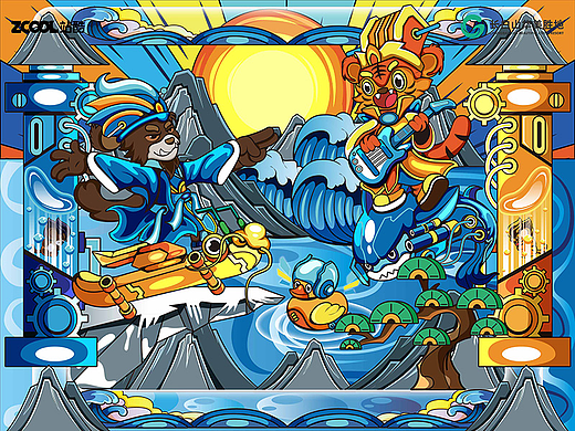 长白秘境，熊虎争霸（个人主页-ZNjkwMTM1MTI=） - 海报 - 站酷设计师游酷原创素材 - 站酷ZCOOL