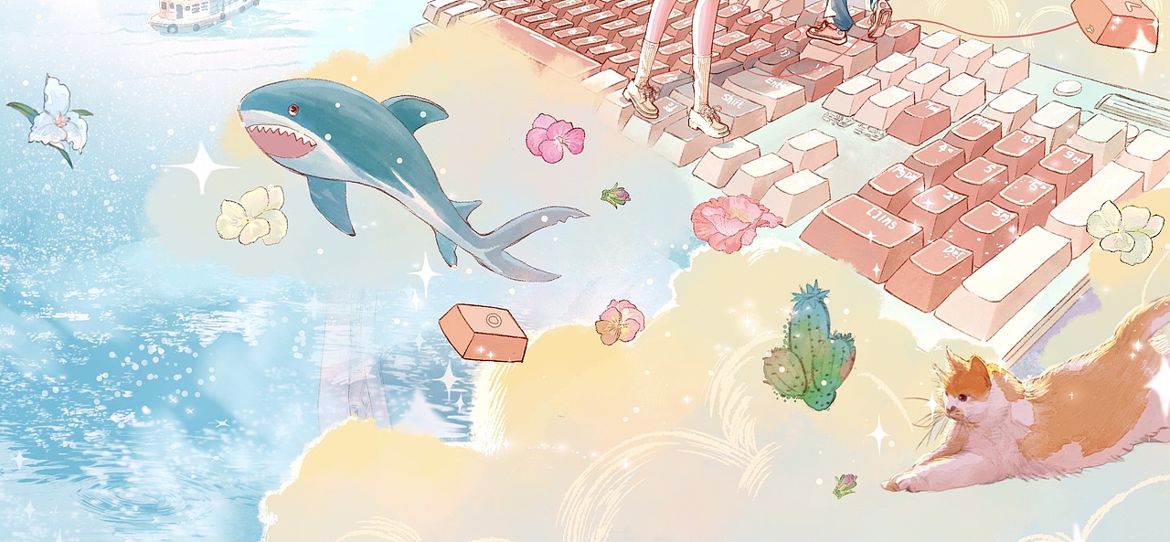 网恋被骗八百次（图ZMzcyNzA3MjY0） - 商业插画 - 站酷设计师齐桑树原创素材 - 站酷ZCOOL